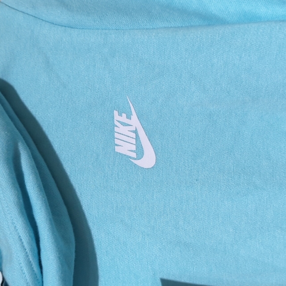Aqua Nike funnel neck sweatshirt - Picture 6 of 7